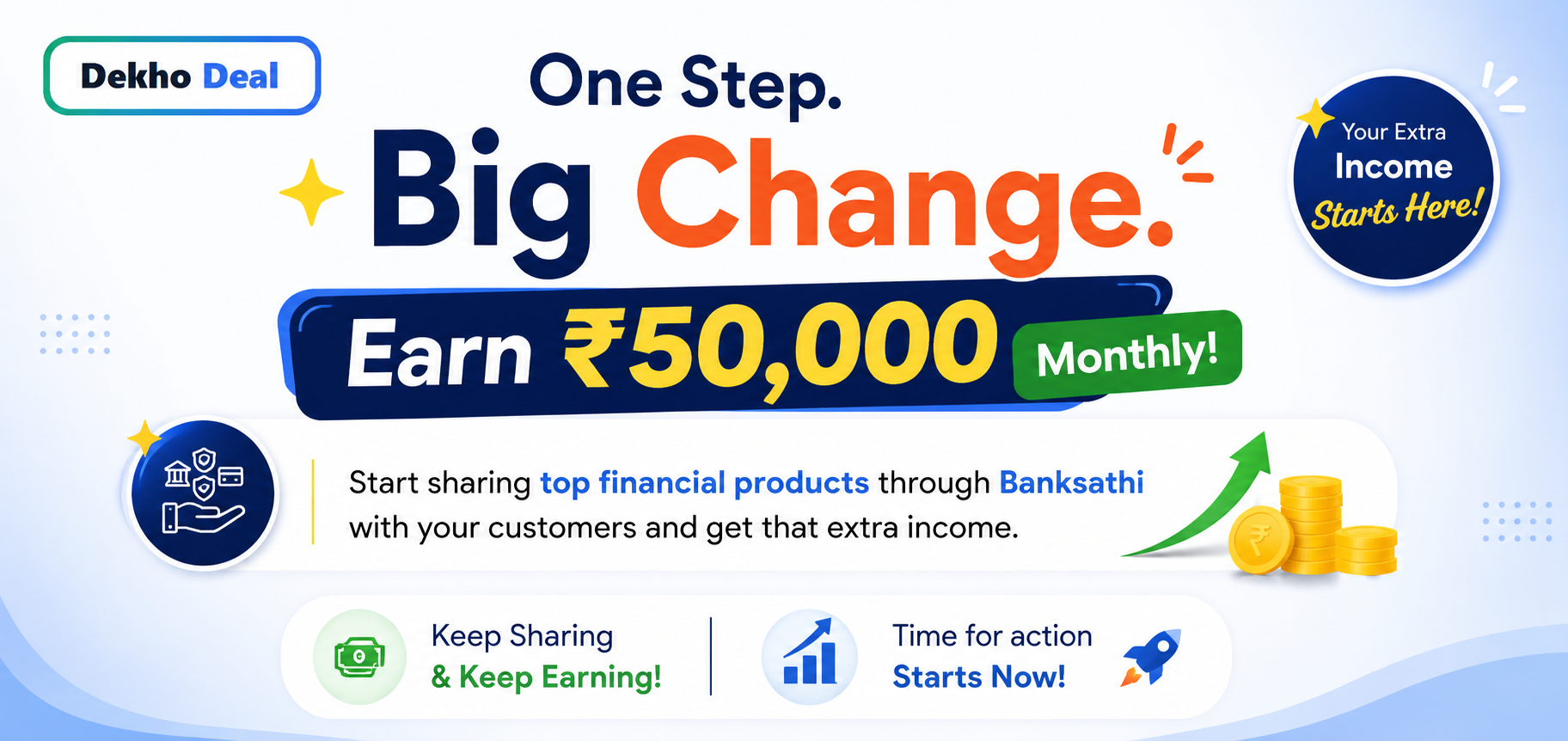 BankSathi earn 50000 promotional banner